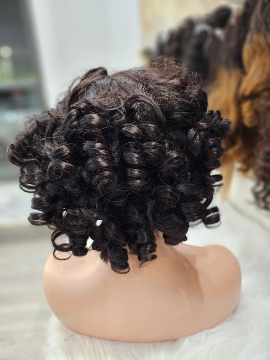 Parrucca mossa 100% capelli veri, 35cm , molto densa ANGELBELLA JZTT-7BNC