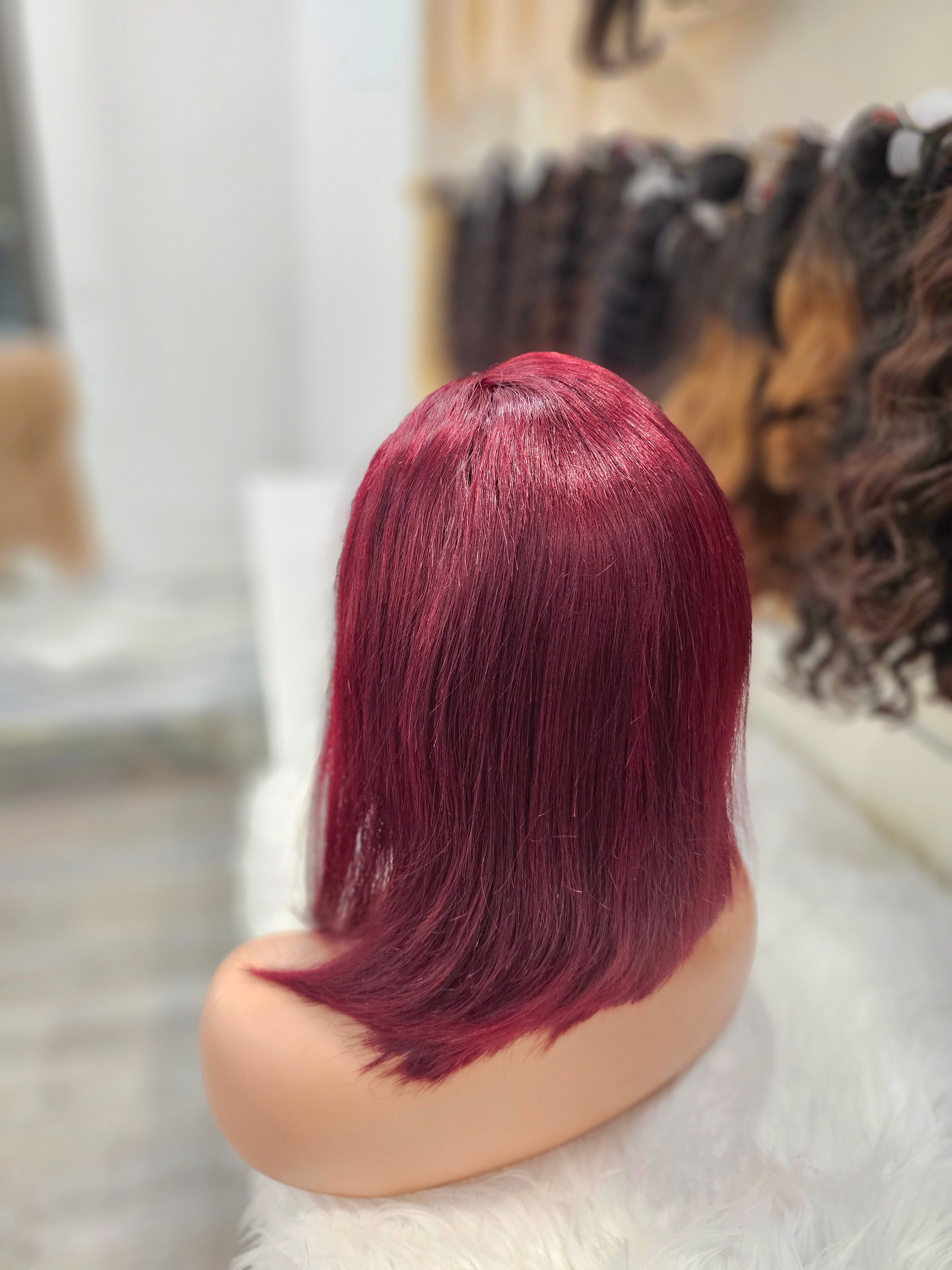 Parrucca liscia 30cm stile bob colore 99j