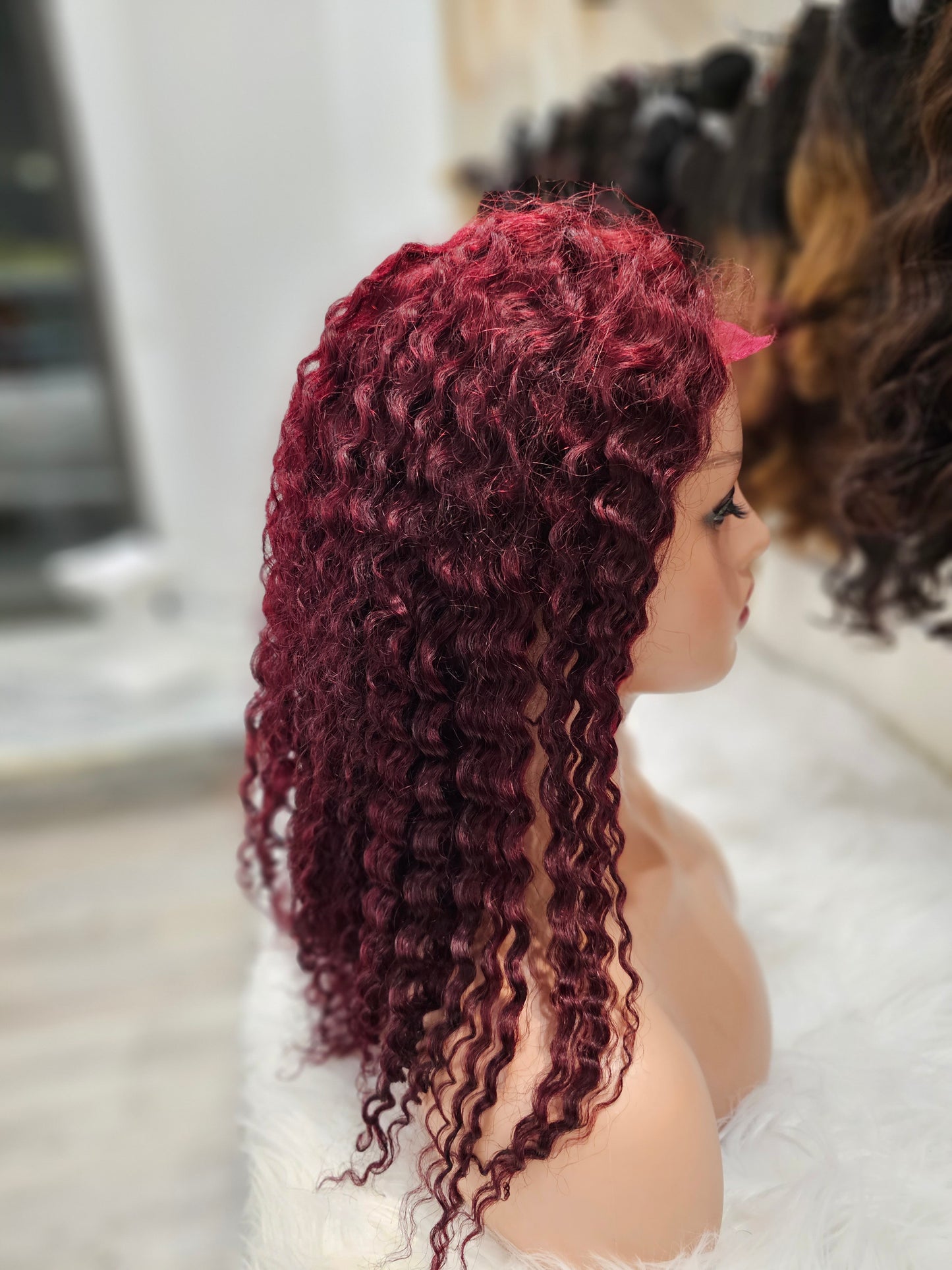 Parrucca capelli ricci 100% di lunghezza 40cm ANGELBELLA HD-ZHTT-6A5X5KC16YF