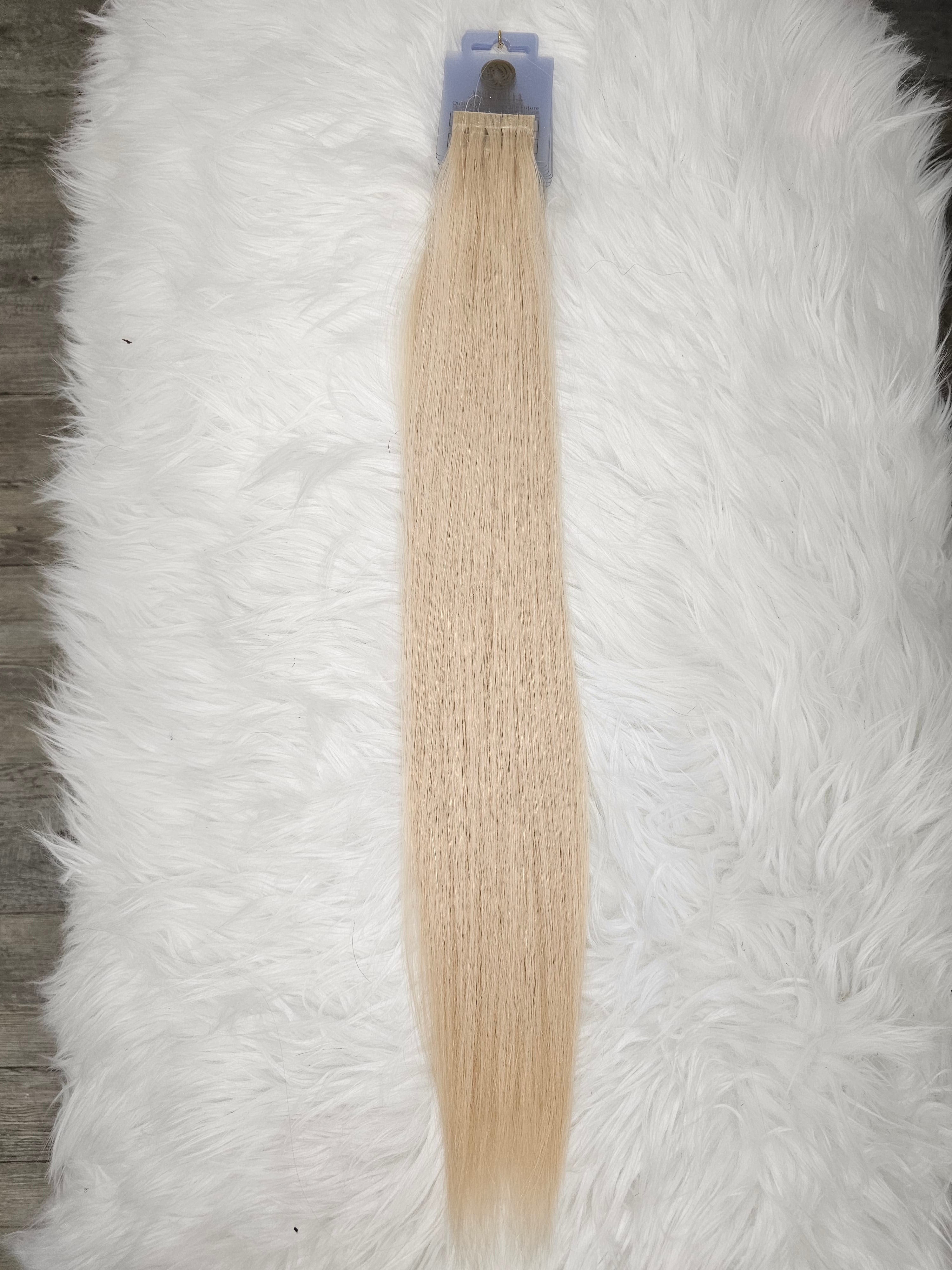10 ciocche di extension alla cheratina 100% capelli veri 55/60cm colore OE65T biondo