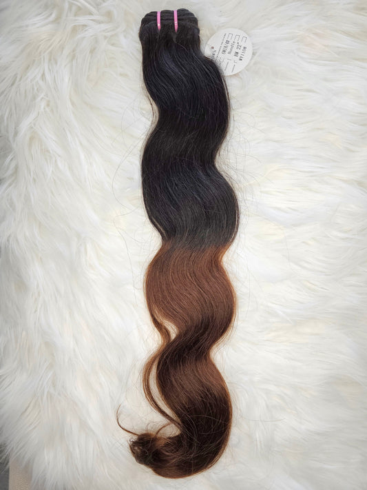 Extension cucite colore  shatush  1b/4 lunghezza 55cm (22"), 100% capelli veri di alta qualità