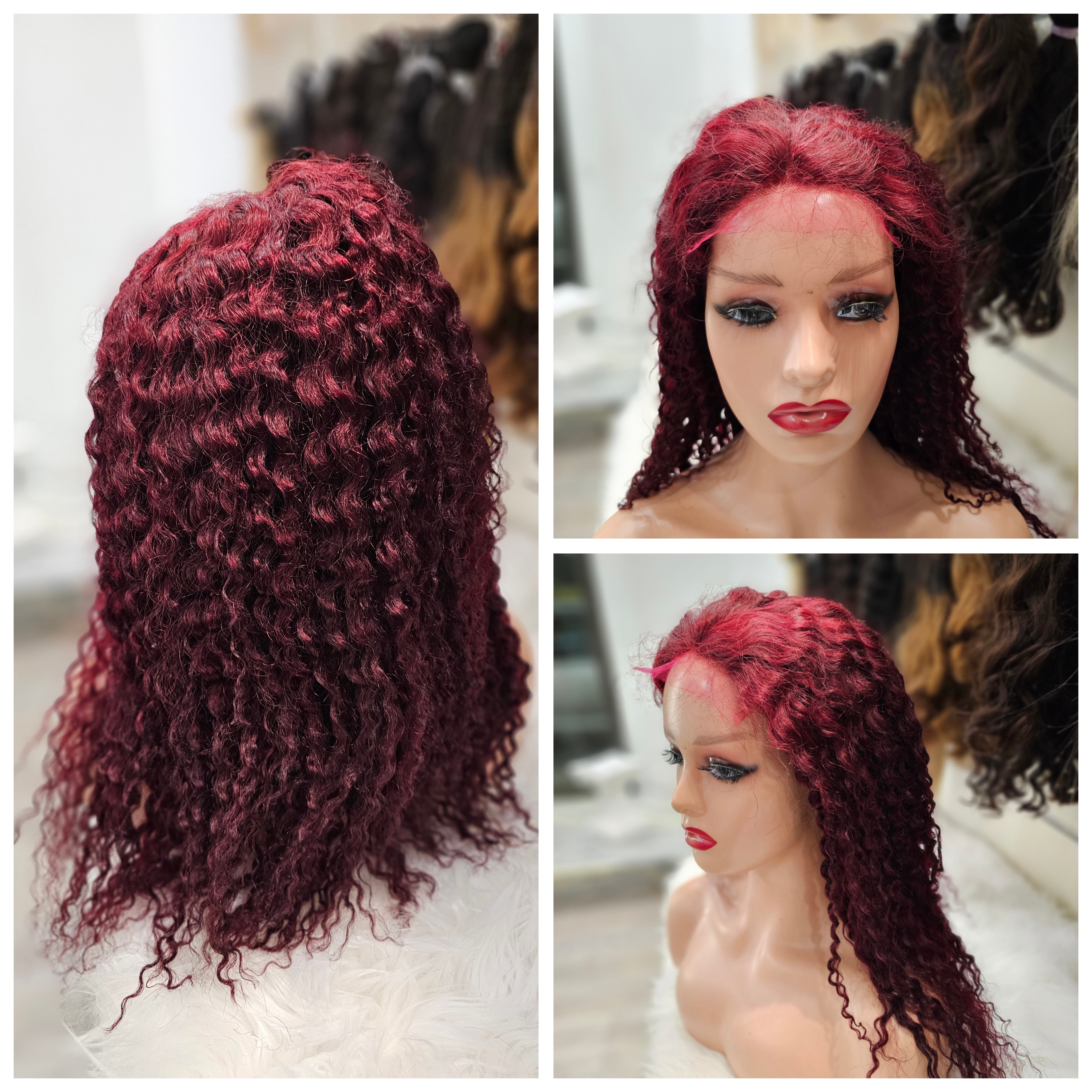 Parrucca capelli ricci 100% di lunghezza 40cm ANGELBELLA HD-ZHTT-6A5X5KC16YF